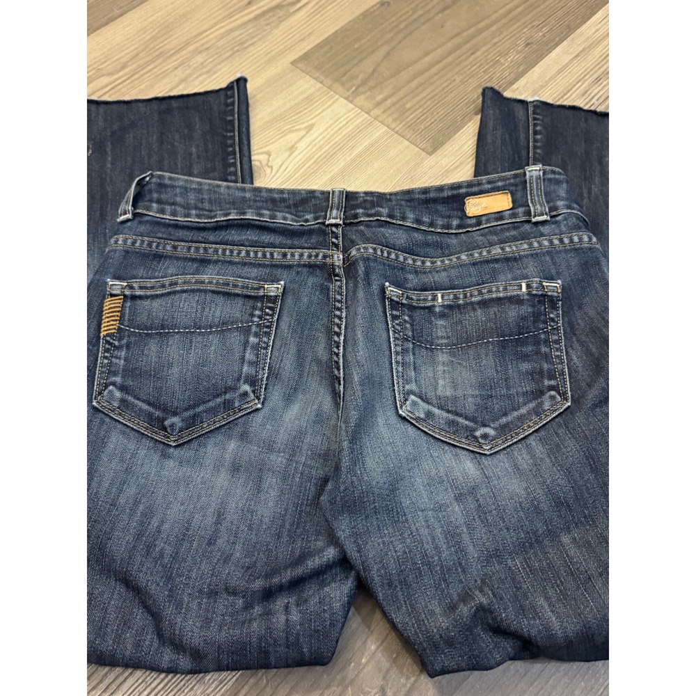 Paige Premium Denim Hidden Hills High Rise Bootcut Jeans Dark Wash Size 28 - Picture 8 of 12